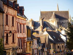 Maisons à colombage des villes en Bretagne